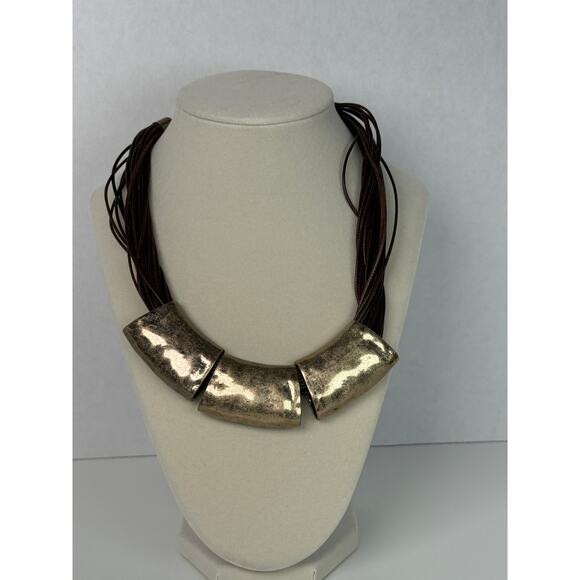Modern statement necklace. Unsigned. - Picture 1 of 4